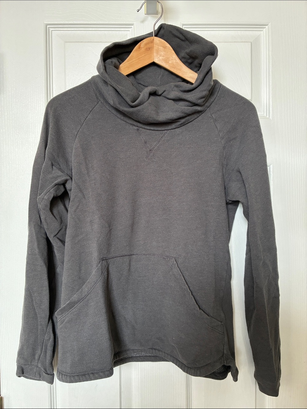 Columbia Women's Dark Gray Pullover Cowl Sweatshirt with Kangaroo Pocket